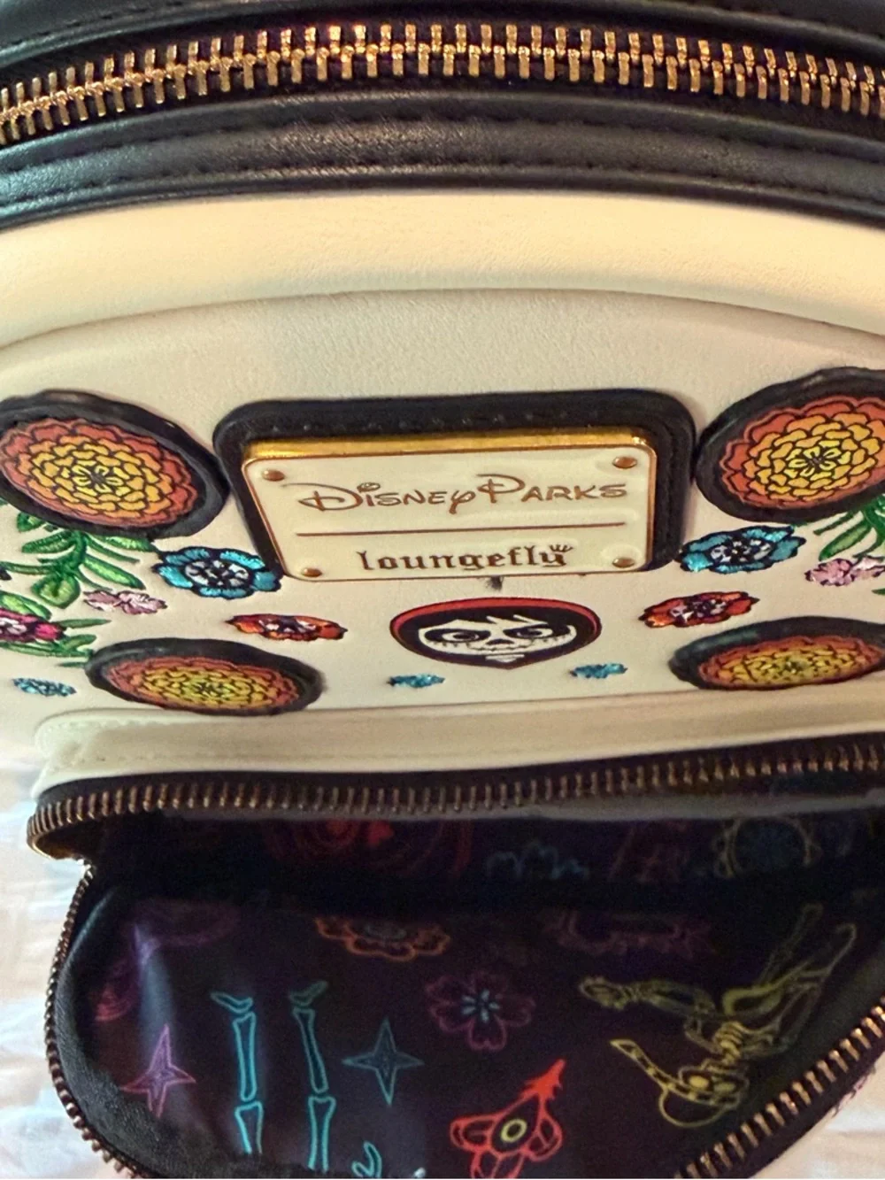 Disney Parks Loungefly Coco Floral Mini Backpack Miguel Day of the Dead NWT